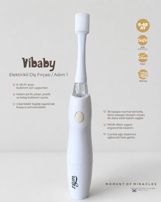 VİBABY Elektrikli Diş Fırçası (Adım 1) – 6-48 Ay