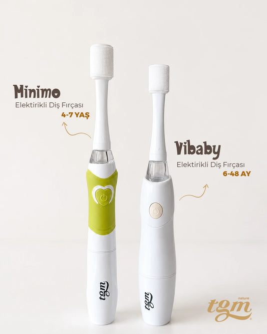 MİNİMO- VİBABY İkili Set Elektrikli Diş Fırçası